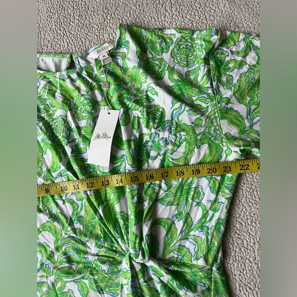 NWT LILLY PULITZER SHAW DRESS RESORT WHITE DAFFODIL HILL WOMENS XL - Picture 8 of 8